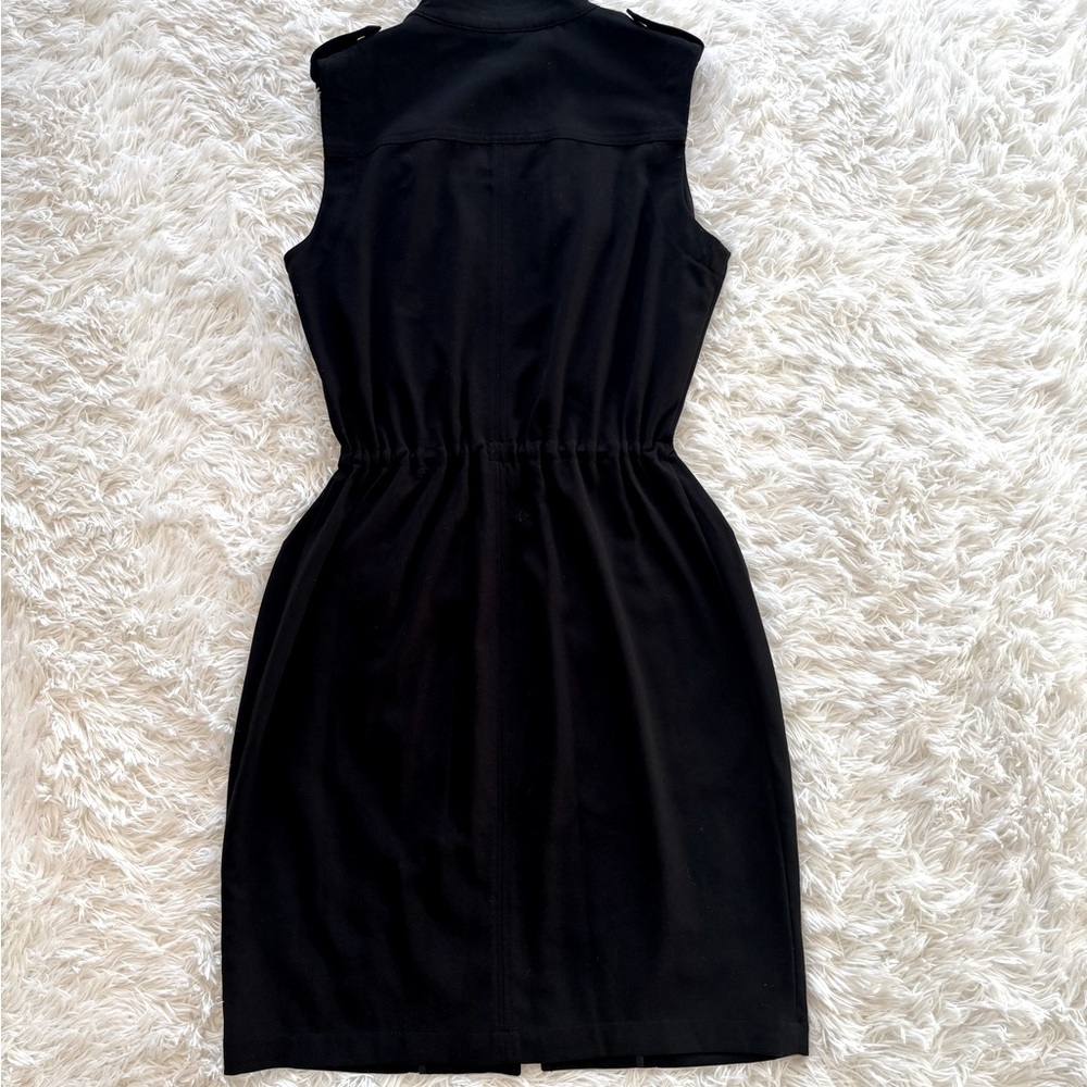 🤍NWOT! Calvin Klein Black Sleeveless Dress with Gold Accents - Picture 3 of 5